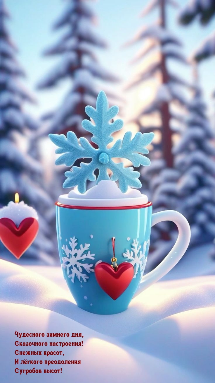 Чудесного зимнего дня, сказочного настроения! Снежных красот