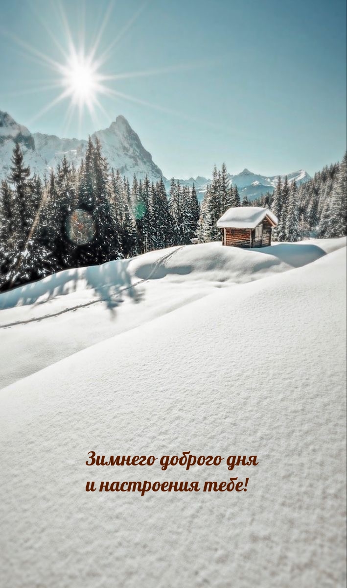 Зимнего доброго дня и настроения тебе!