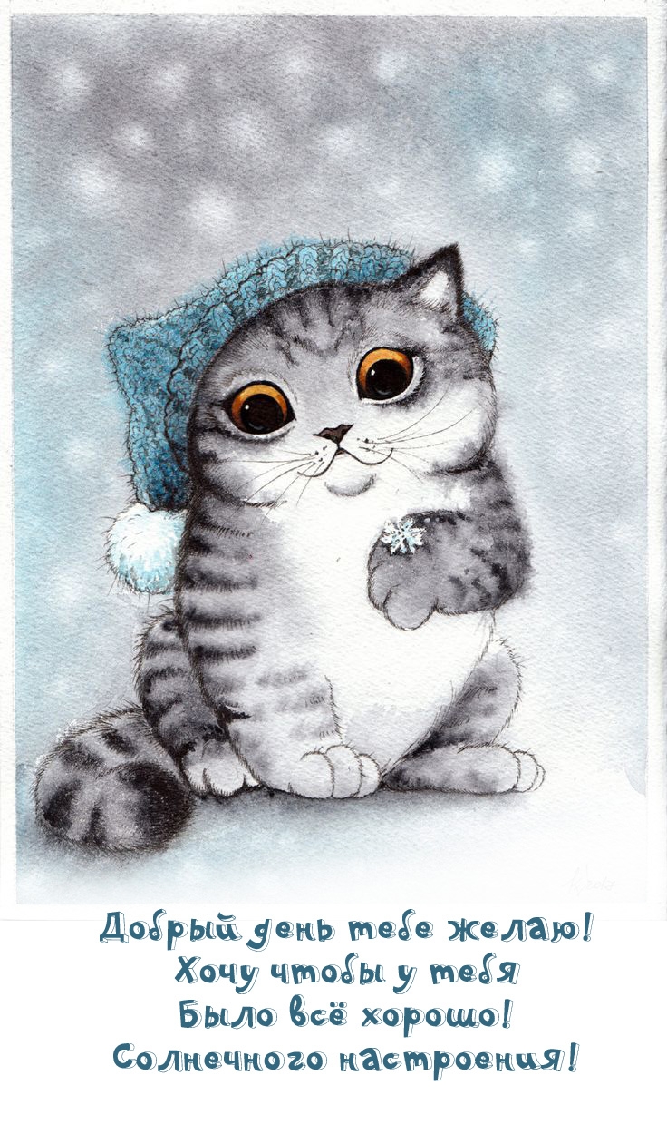 Добрый день тебе желаю! Хочу чтобы у тебя Было всё хорошо!