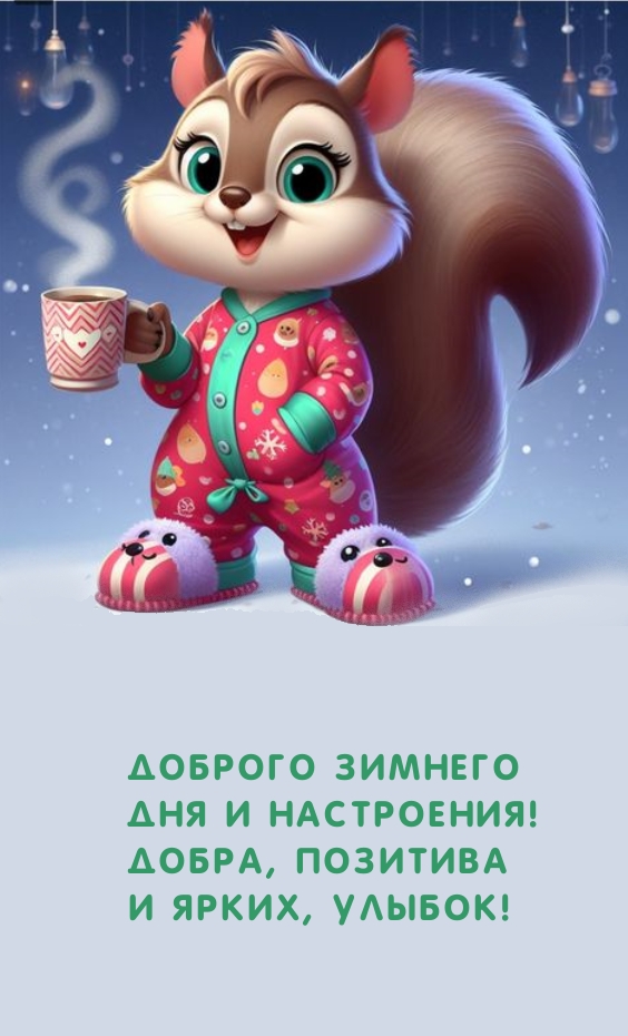 Доброго зимнего дня и настроения! Добра, позитива и ярких, улыбок!