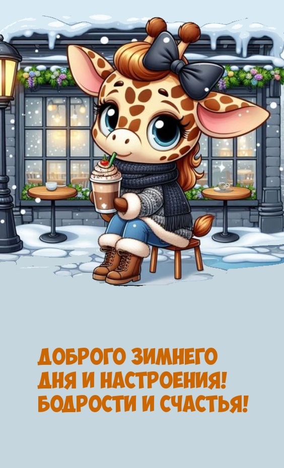 Доброго зимнего дня и настроения! Бодрости и счастья!
