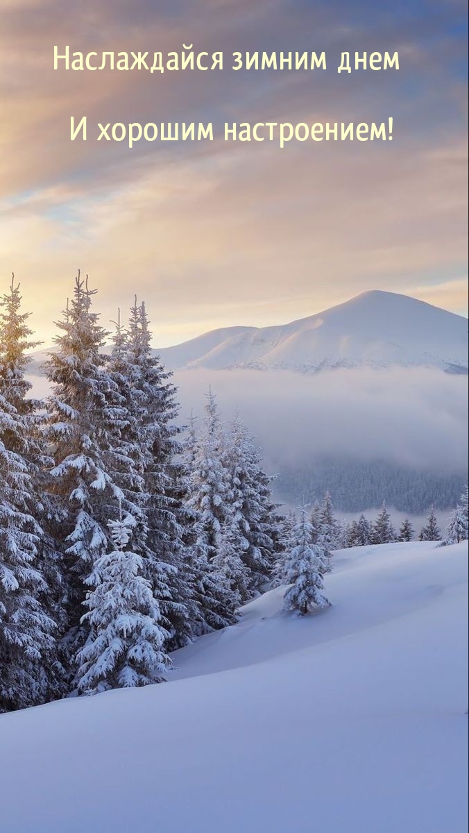 Наслаждайся зимним днем и хорошим настроением!