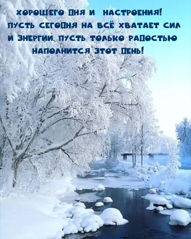 Хорошего дня И  настроения! Пусть сегодня на всё хватает сил 