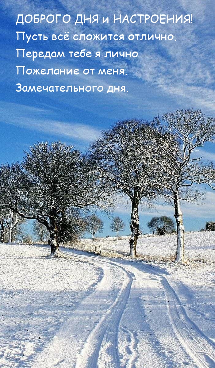 Хорошего дня и настроения! Пусть сегодня на всё хватает сил 