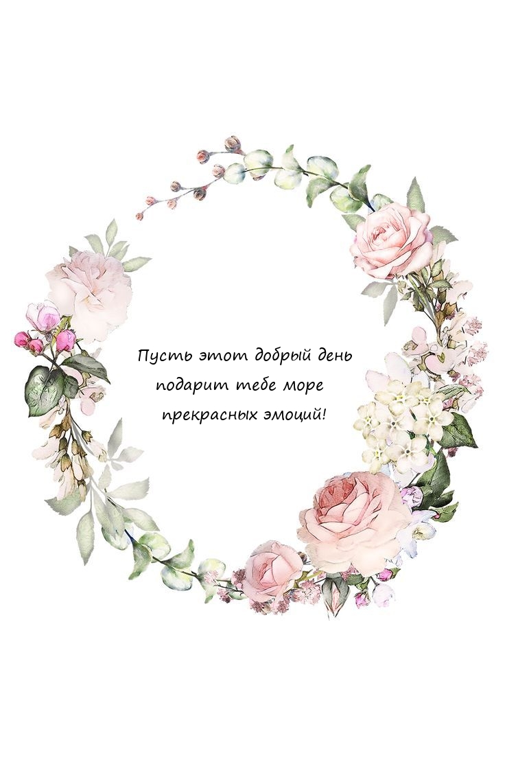 Пусть этот добрый день подарит тебе море прекрасных эмоций!