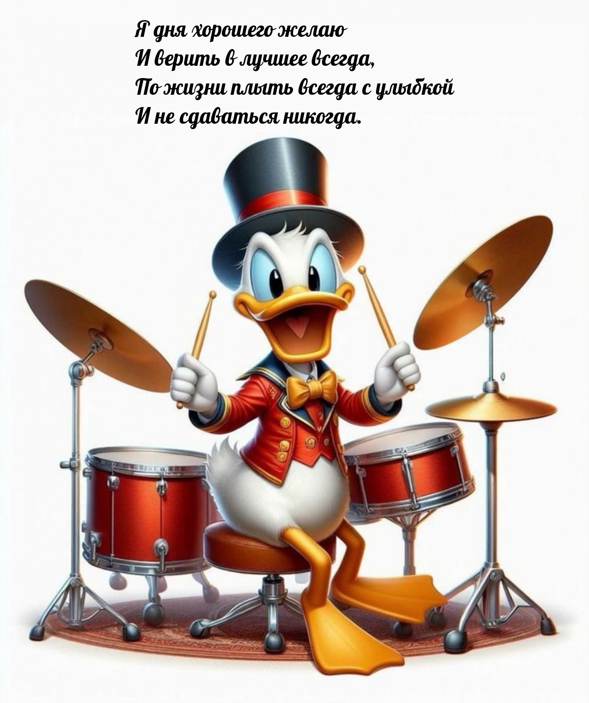 Я дня хорошего желаю и верить в лучшее всегда
