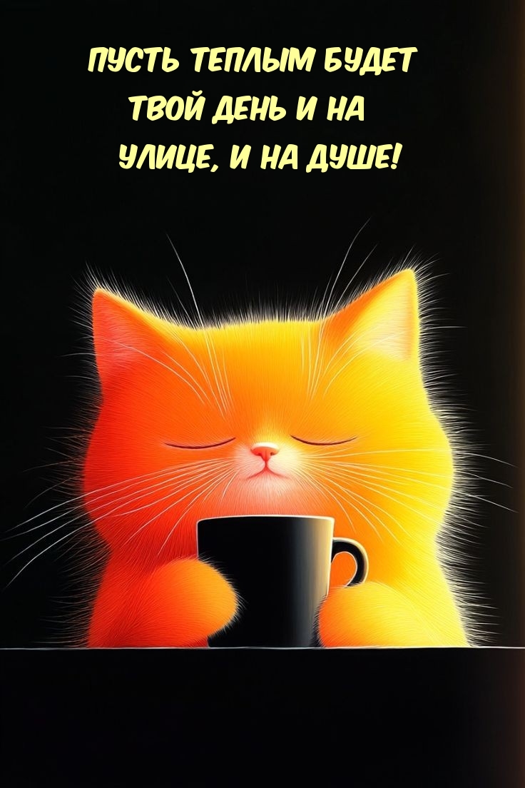 Пусть теплым будет твой день и на улице, и на душе!