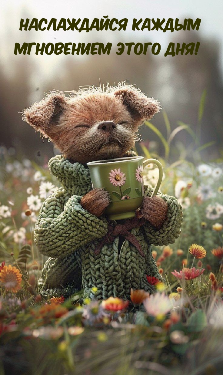 Наслаждайся каждым мгновением этого дня!