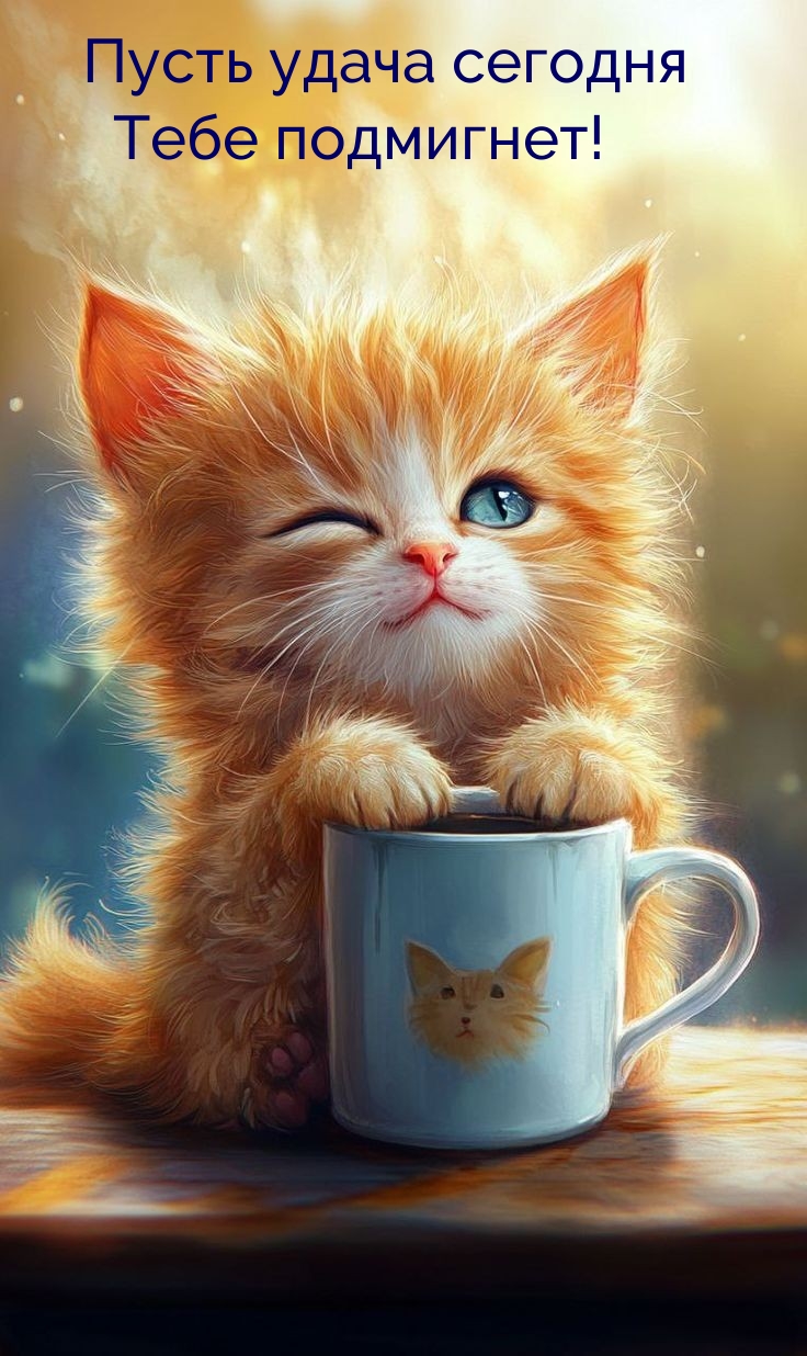 Пусть удача сегодня тебе подмигнет!