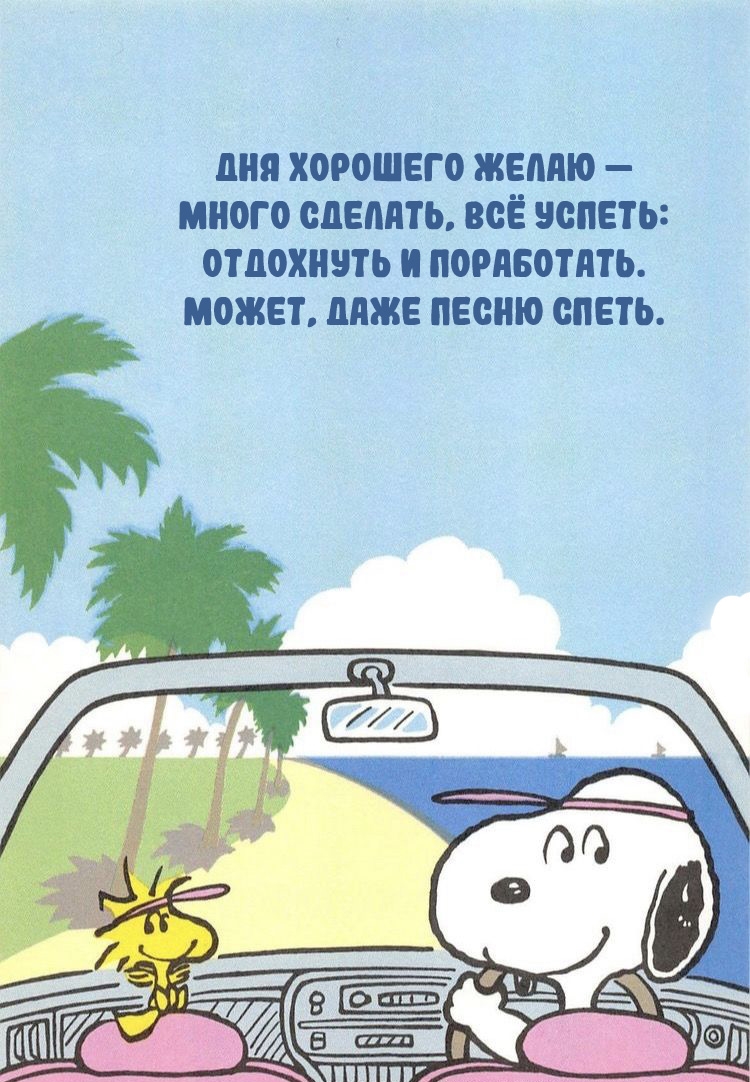 Дня хорошего желаю — много сделать, всё успеть