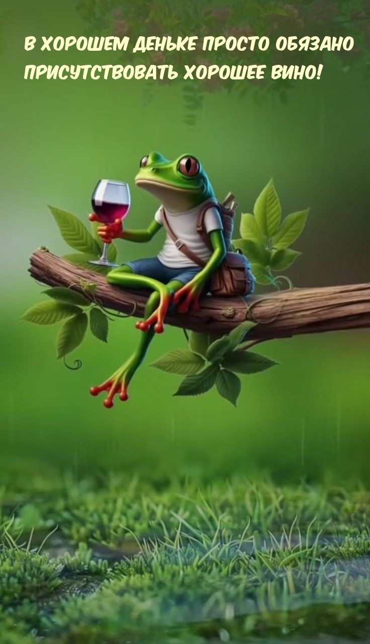 В хорошем деньке просто обязано присутствовать хорошее вино!