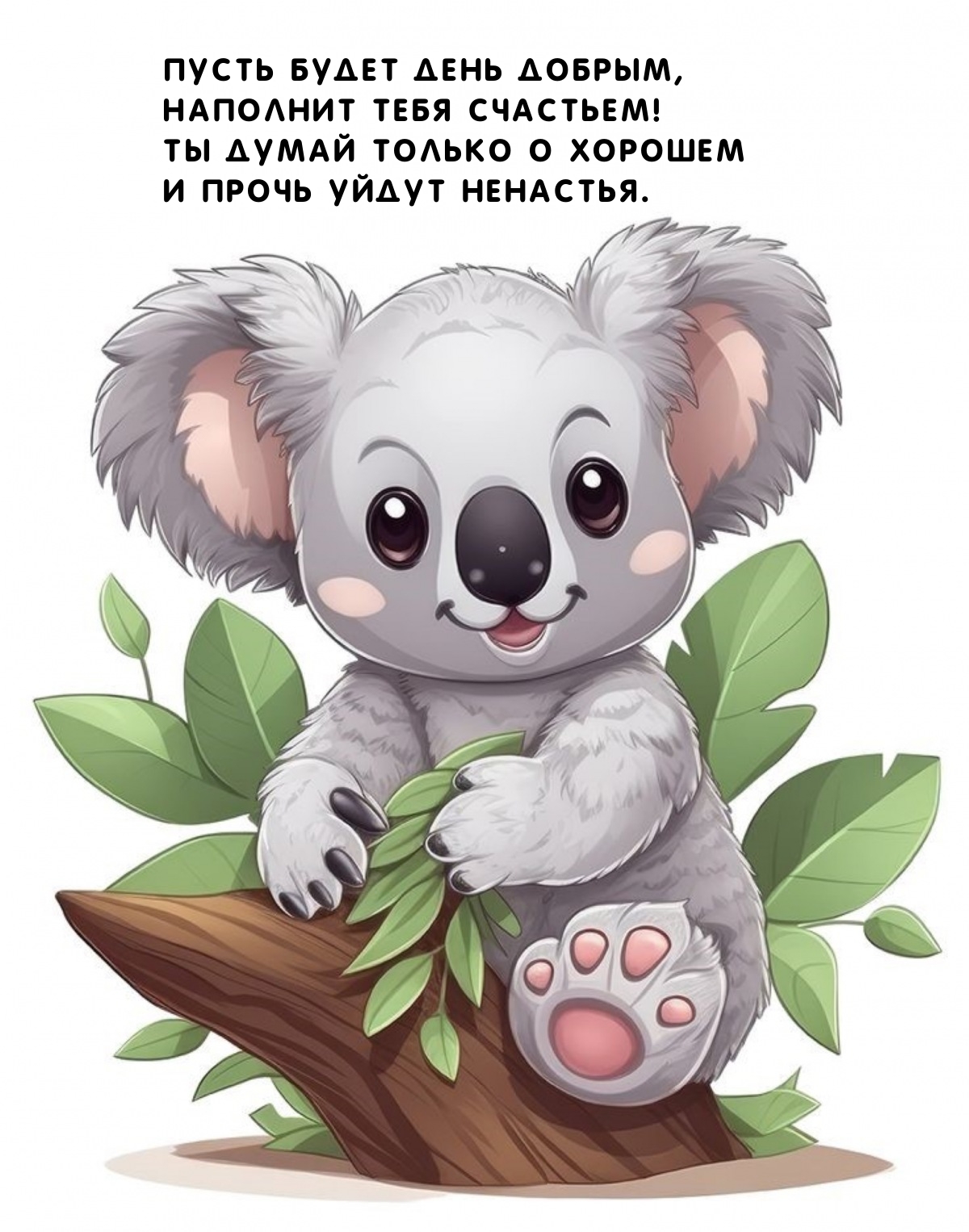 Пусть будет день добрым, наполнит тебя счастьем!