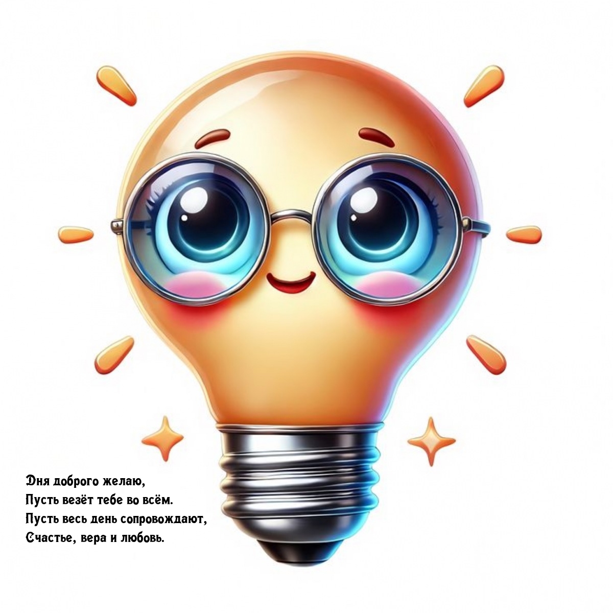 Дня доброго желаю, пусть везёт во всём. Пусть весь день сопровождают