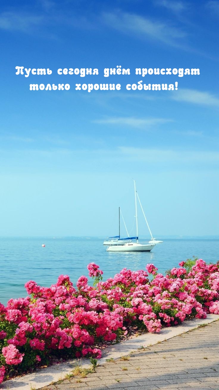 Пусть сегодня днём происходят только хорошие события!