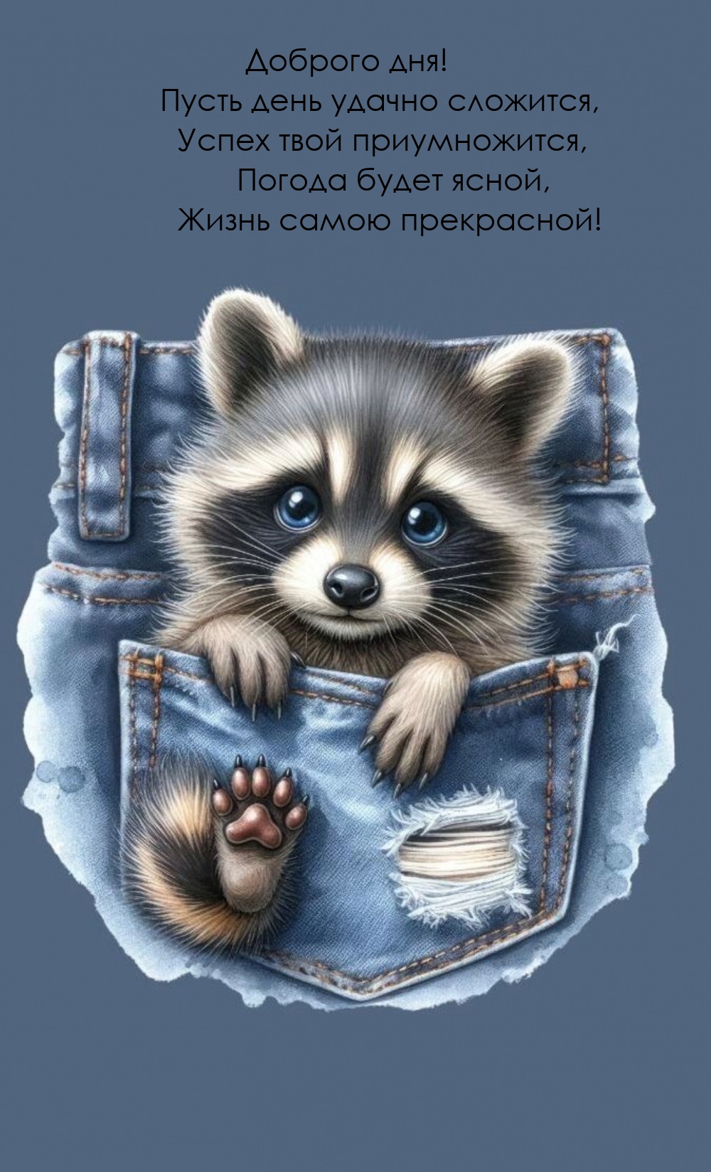 Доброго дня! Пусть день удачно сложится, успех твой приумножится