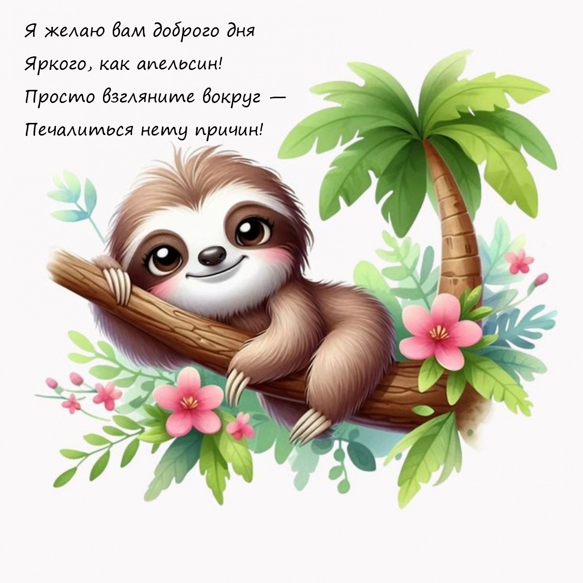 Я желаю вам доброго дня яркого, как апельсин!