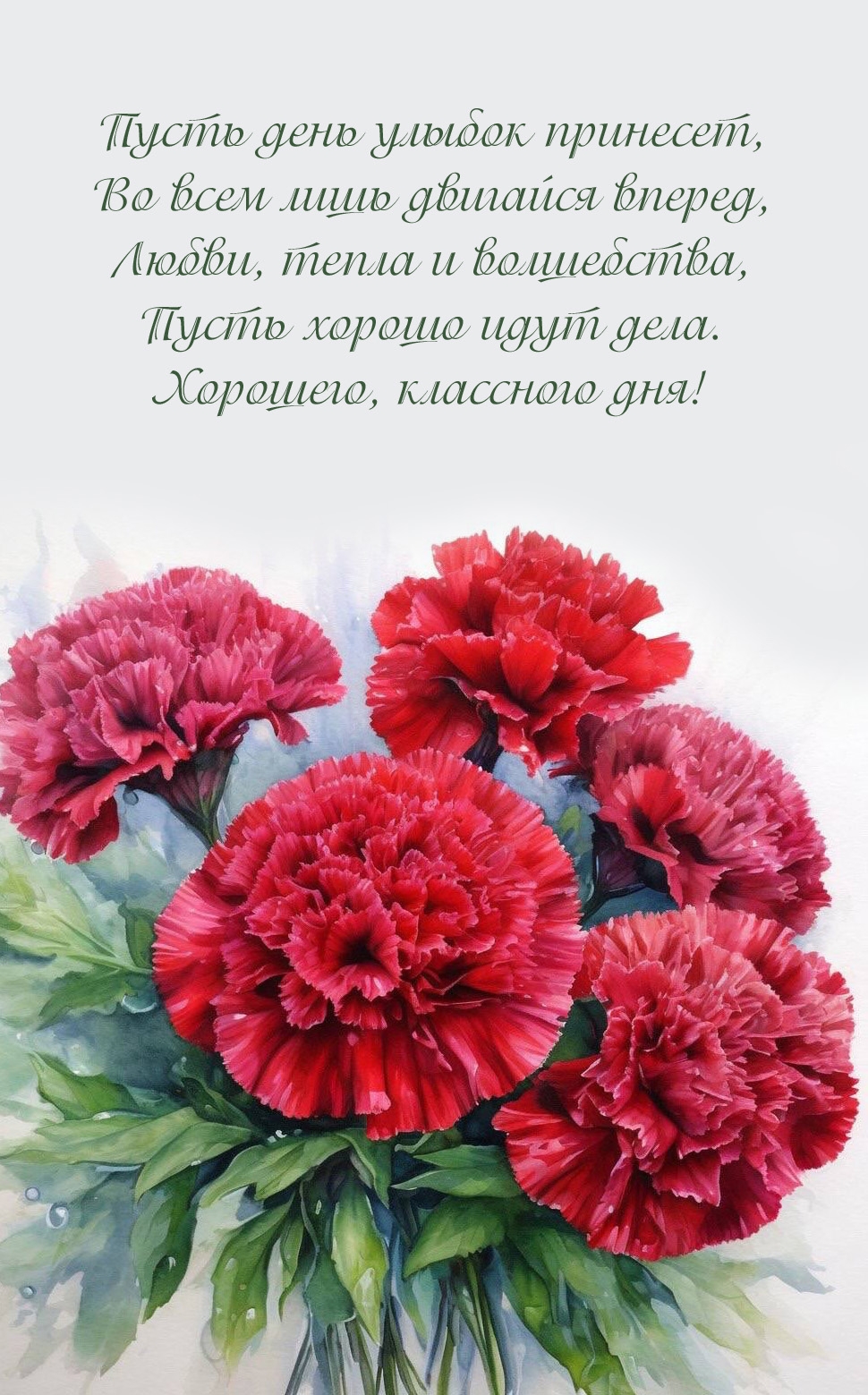Пусть день улыбок принесет, во всем лишь двигайся вперед
