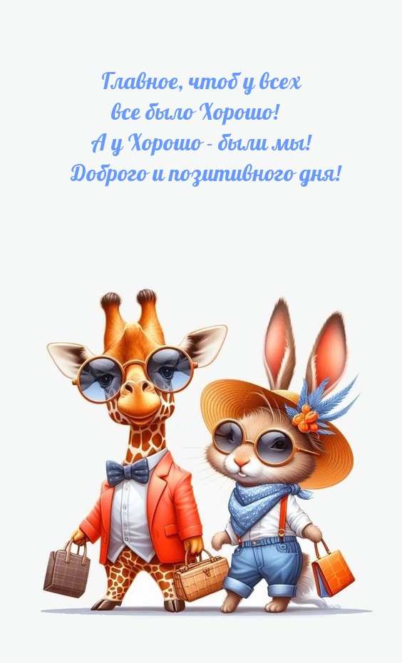 Доброго и позитивного дня! Главное, чтоб у всех все было хорошо!