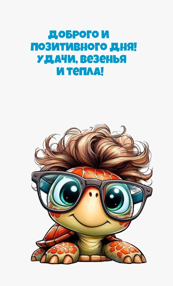 Доброго и позитивного дня! Удачи, везенья и тепла!