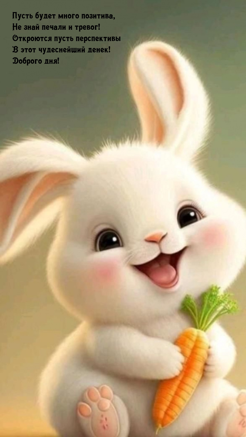 Пусть будет много позитива, не знай печали и тревог!