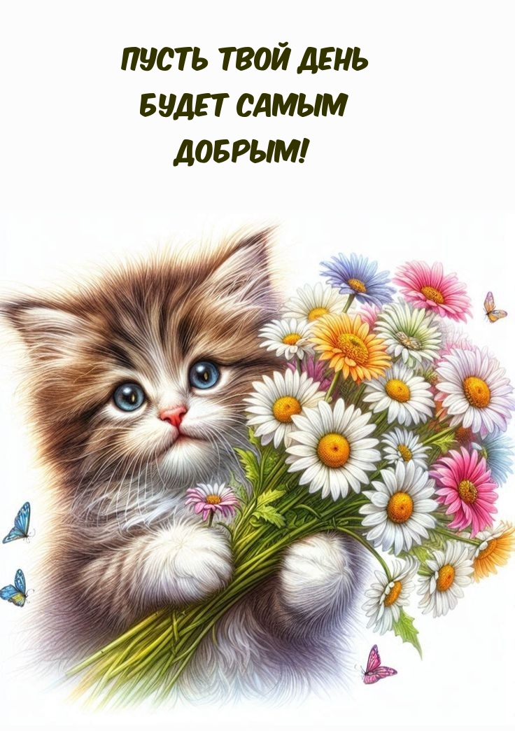 Пусть твой день будет самым добрым!