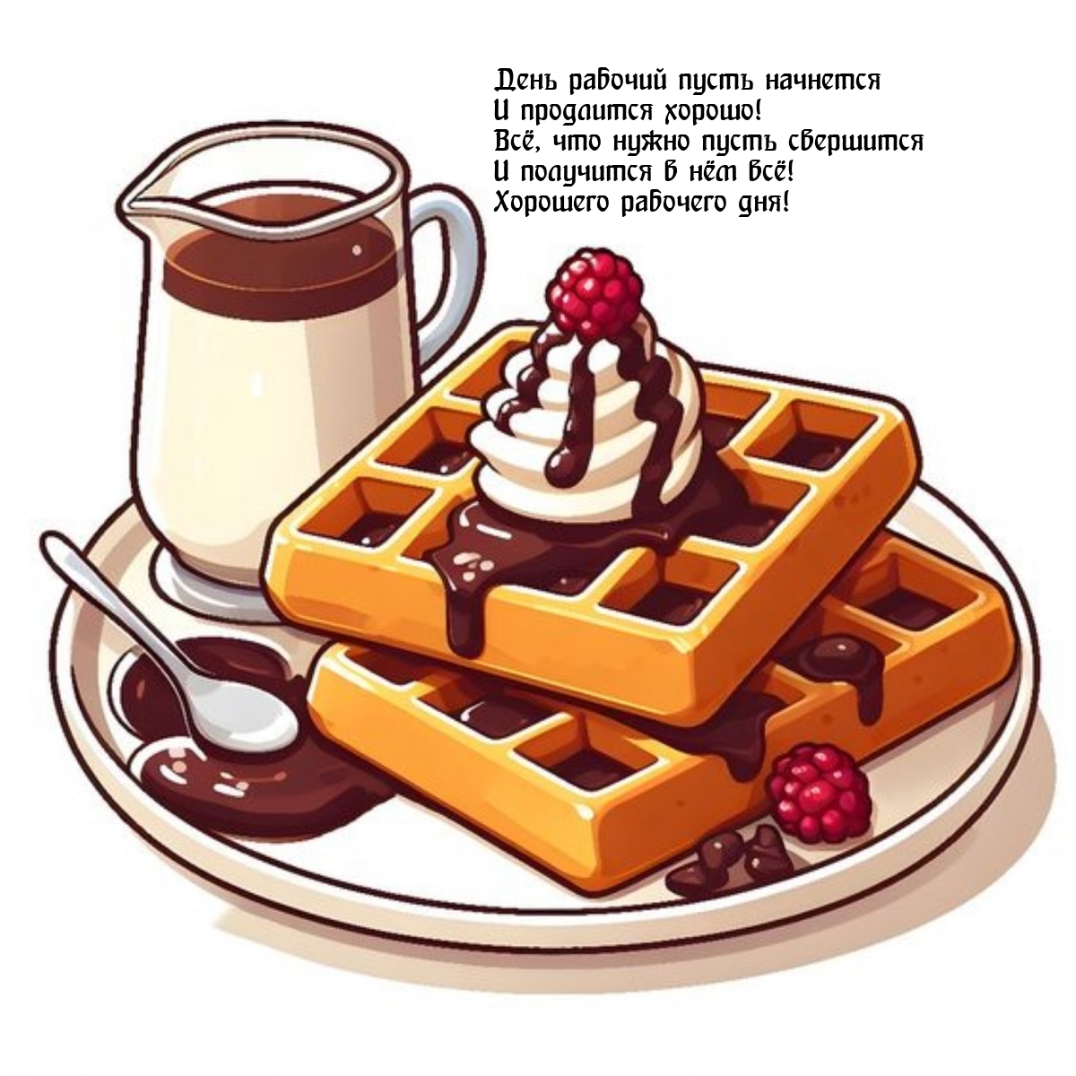 День рабочий пусть начнется и продлится хорошо!