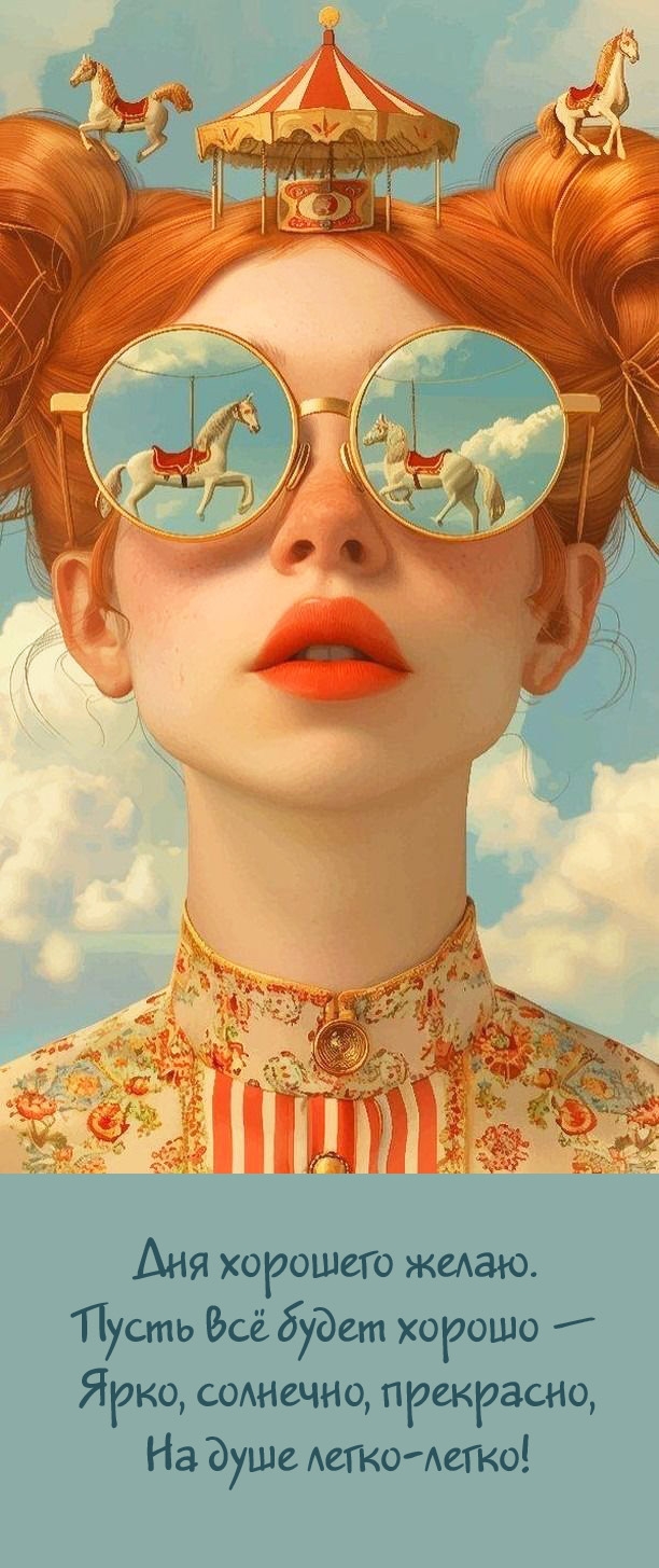 Дня хорошего желаю. Пусть всё будет хорошо — ярко, солнечно