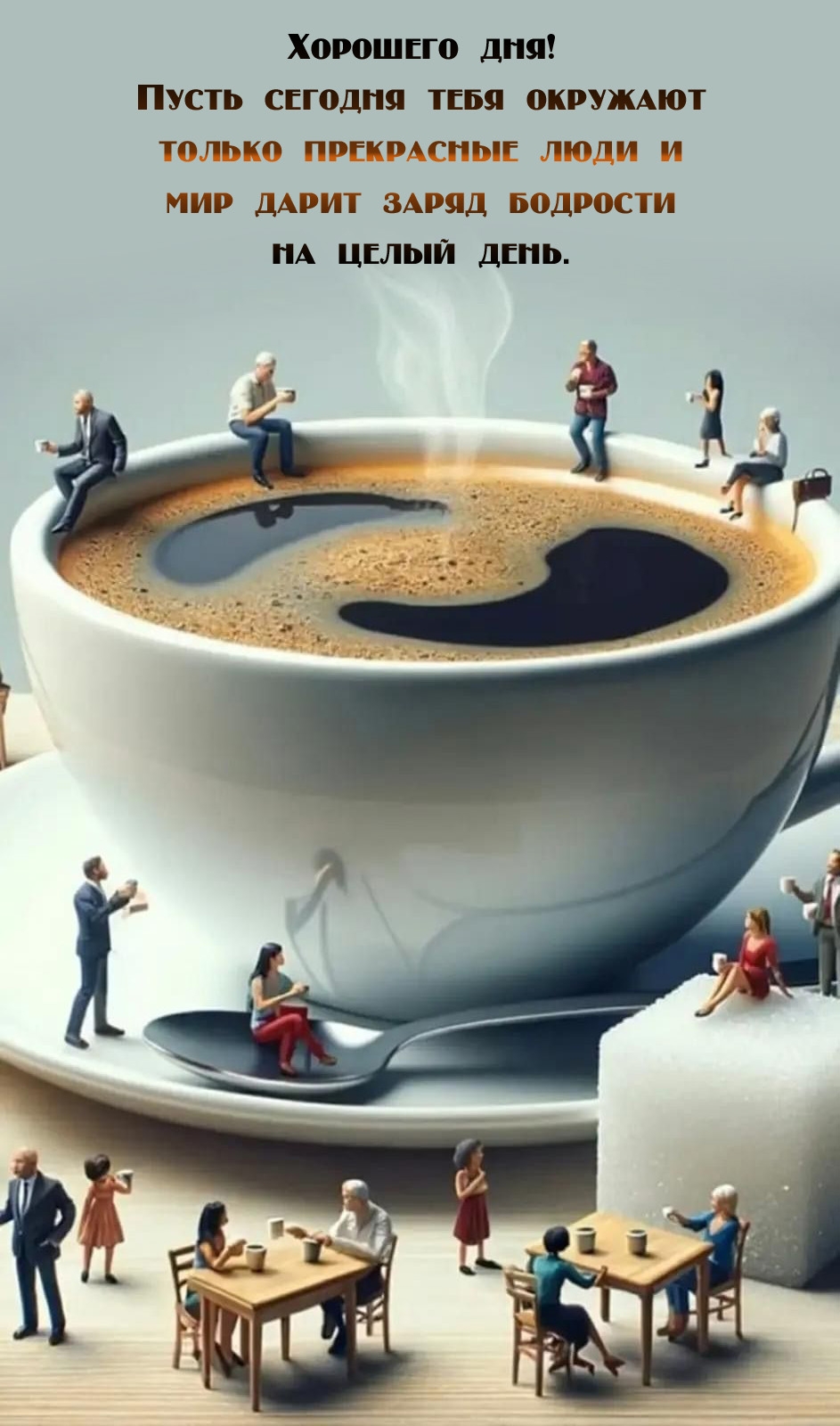 Хорошего дня! Пусть сегодня тебя окружают только прекрасные люди 