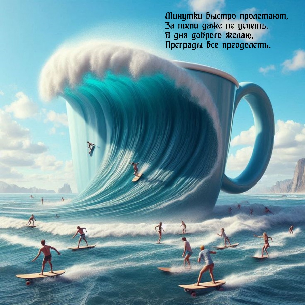 Я дня доброго желаю, преграды все преодолеть.