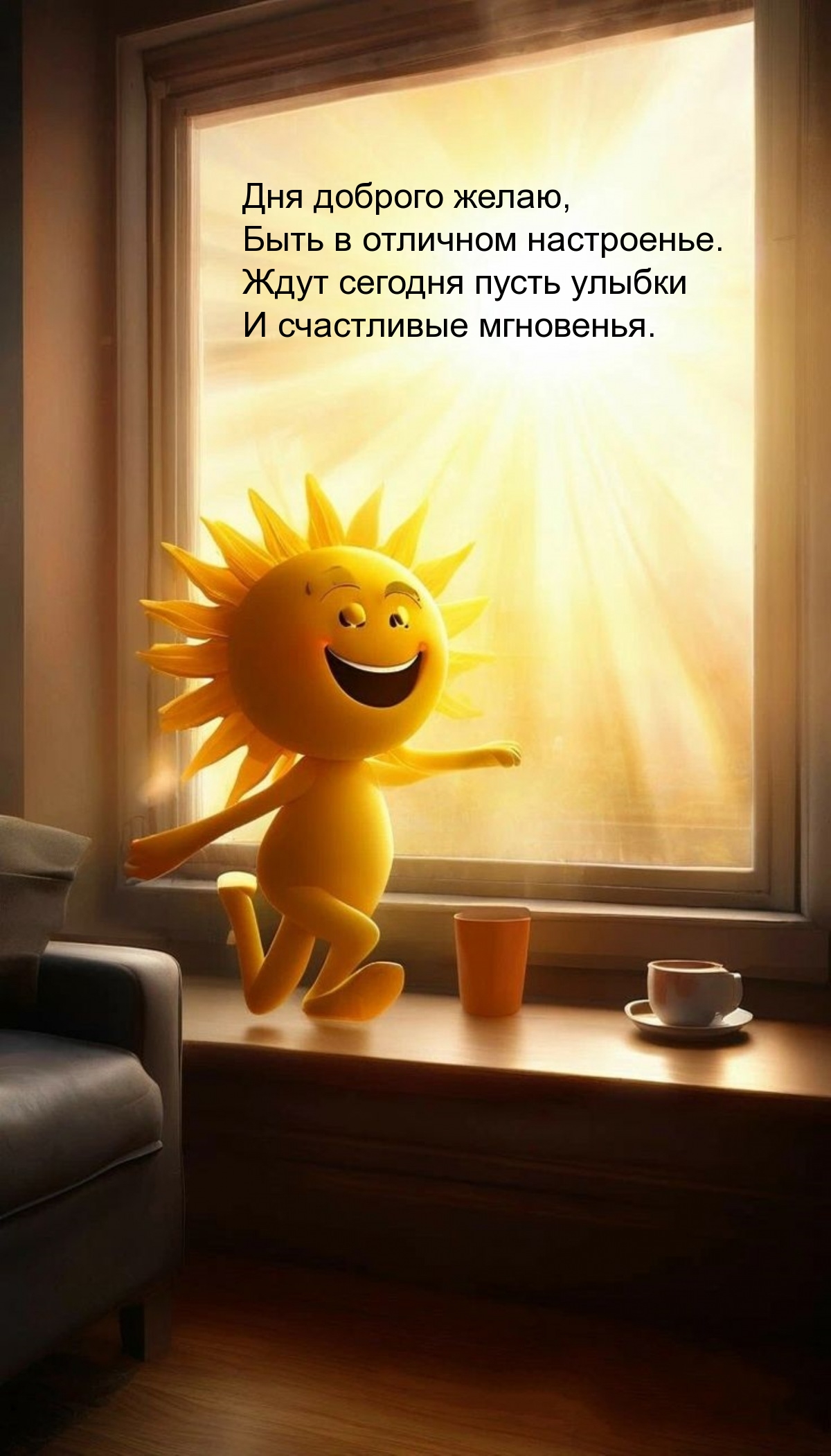 Дня доброго желаю, быть в отличном настроенье.