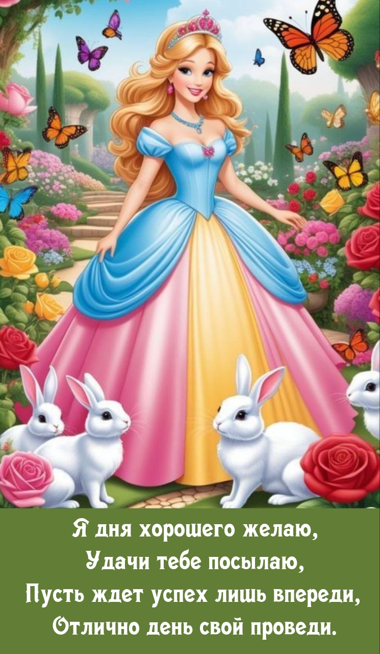 Я дня хорошего желаю, удачи тебе посылаю