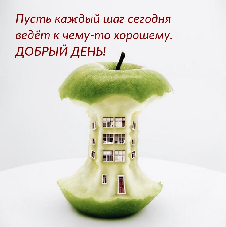 Пусть каждый шаг сегодня ведёт к чему-то хорошему. Добрый день!
