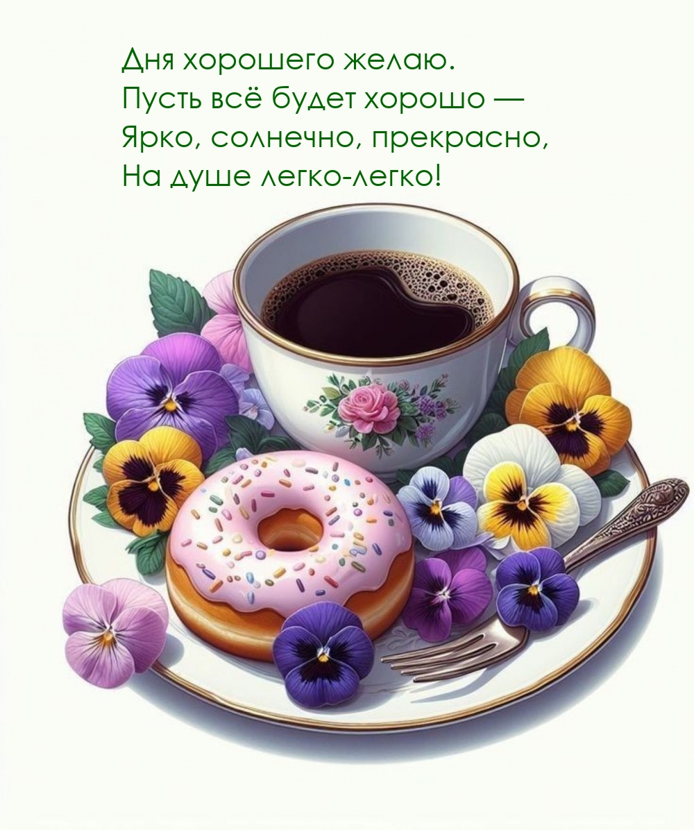 Дня хорошего желаю. Пусть всё будет хорошо 