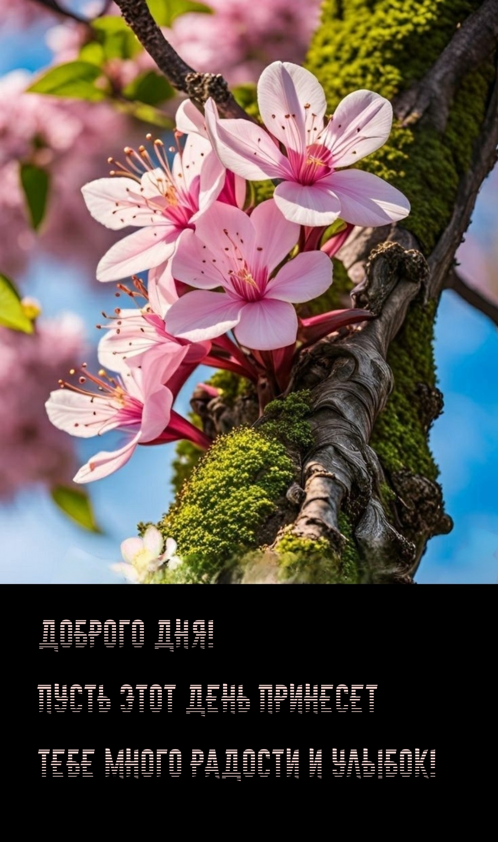 Доброго дня! Пусть этот день принесет тебе много радости и улыбок! 