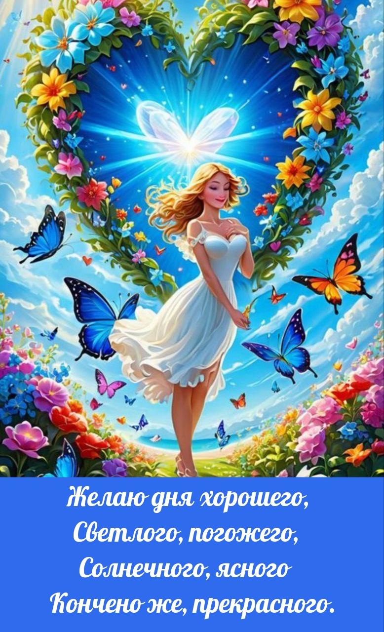 Желаю дня хорошего, светлого, погожего