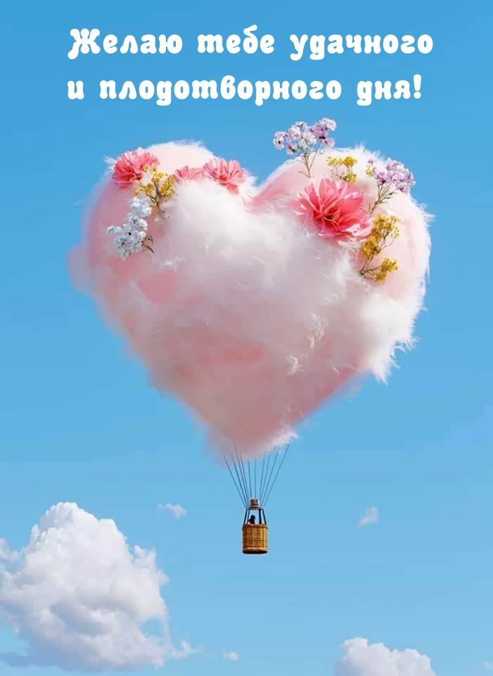 Желаю тебе удачного и плодотворного дня!