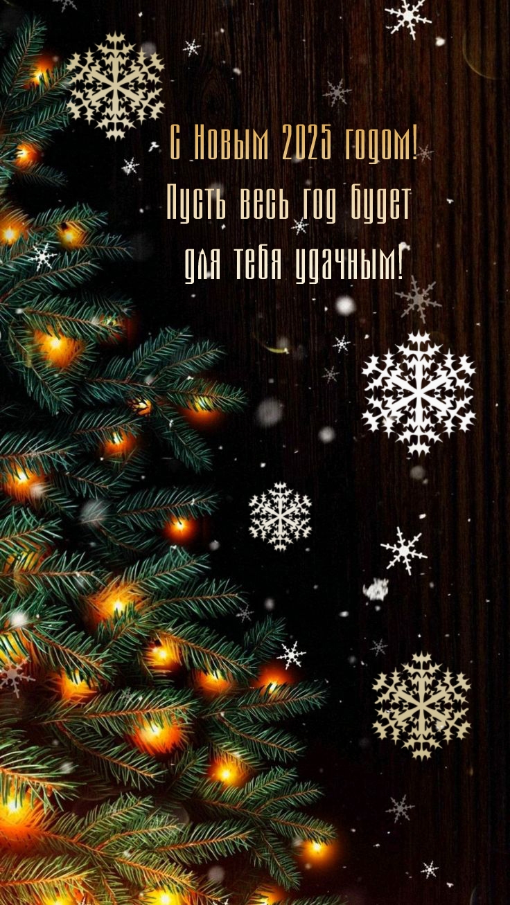 С Новым 2025 годом! Пусть весь год будет для тебя удачным!