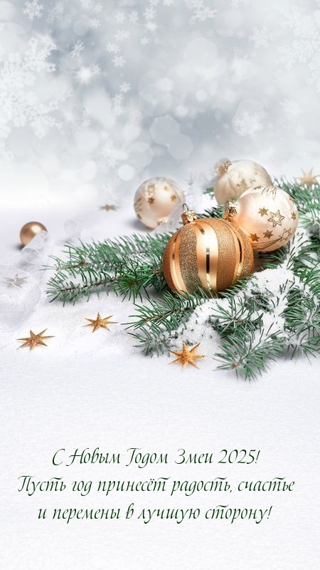С Новым Годом Змеи 2025! Пусть год принесёт радость