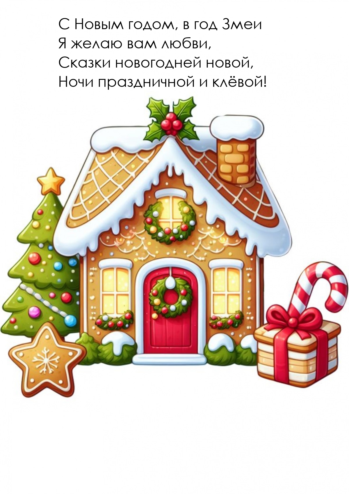 С Новым годом, в год Змеи я желаю вам любви