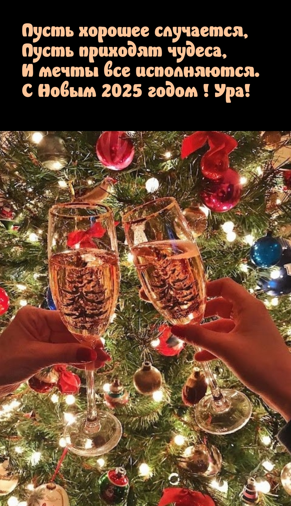 И мечты все исполняются. С Новым 2025 годом! Ура!