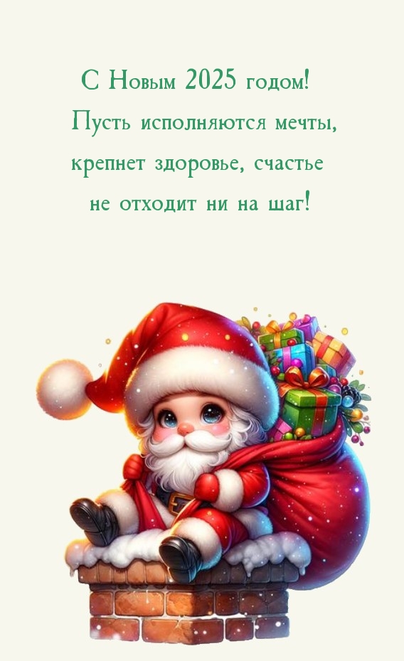 С Новым 2025 годом! Пусть исполняются мечты, крепнет здоровье