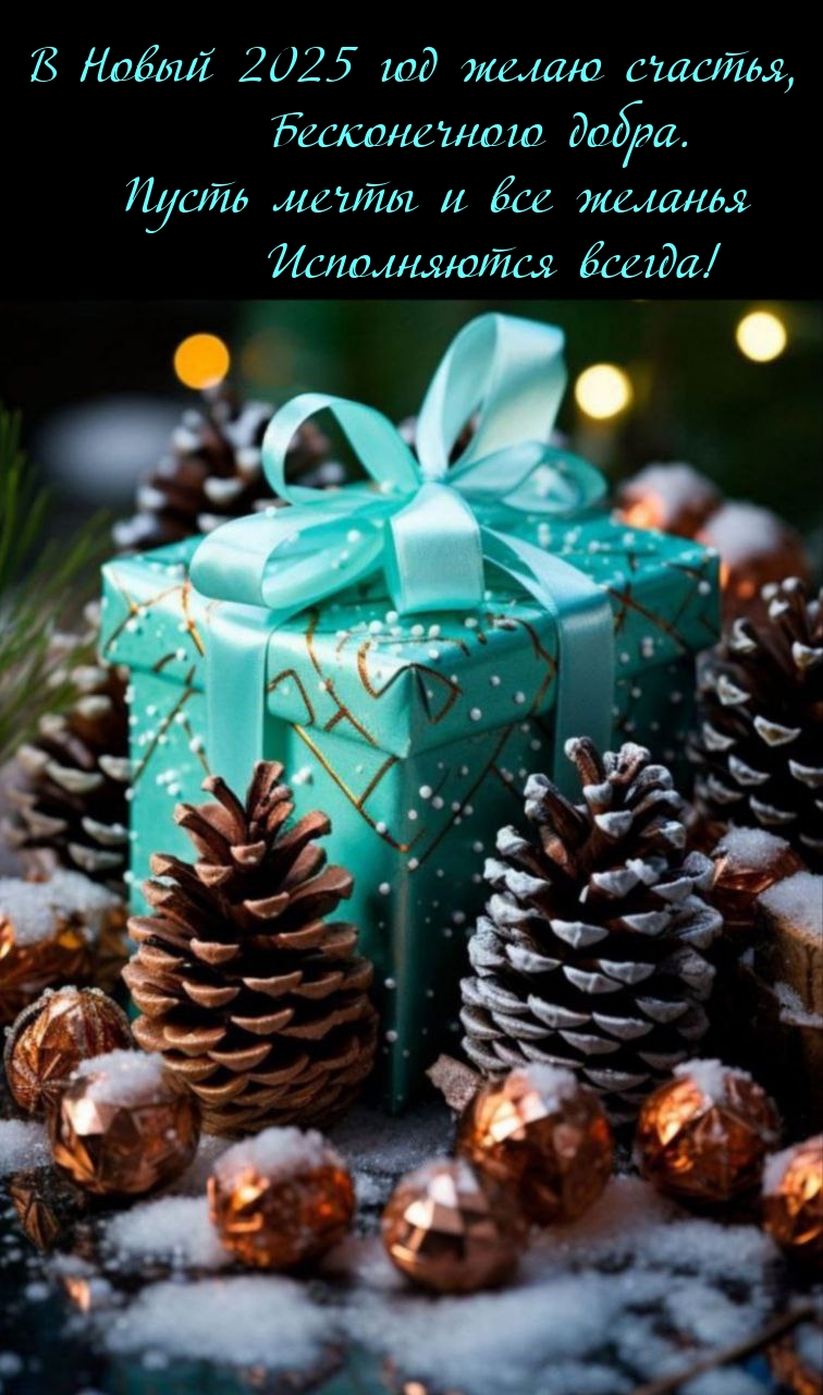 В Новый 2025 год желаю счастья, бесконечного добра.