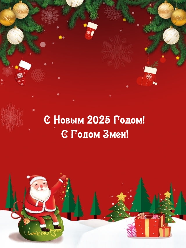 С Новым 2025 Годом! С Годом Змеи!