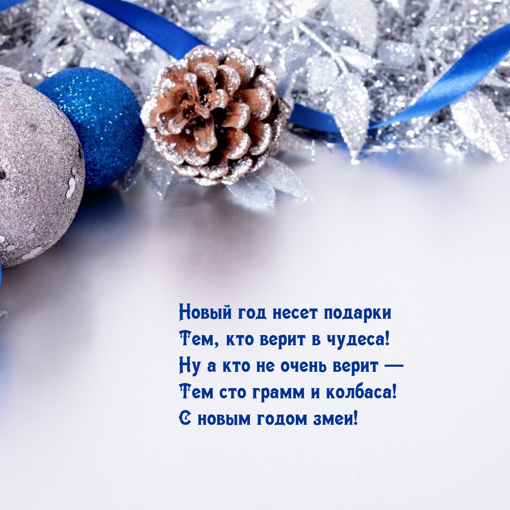 Новый год змеи несет подарки тем, кто верит в чудеса!