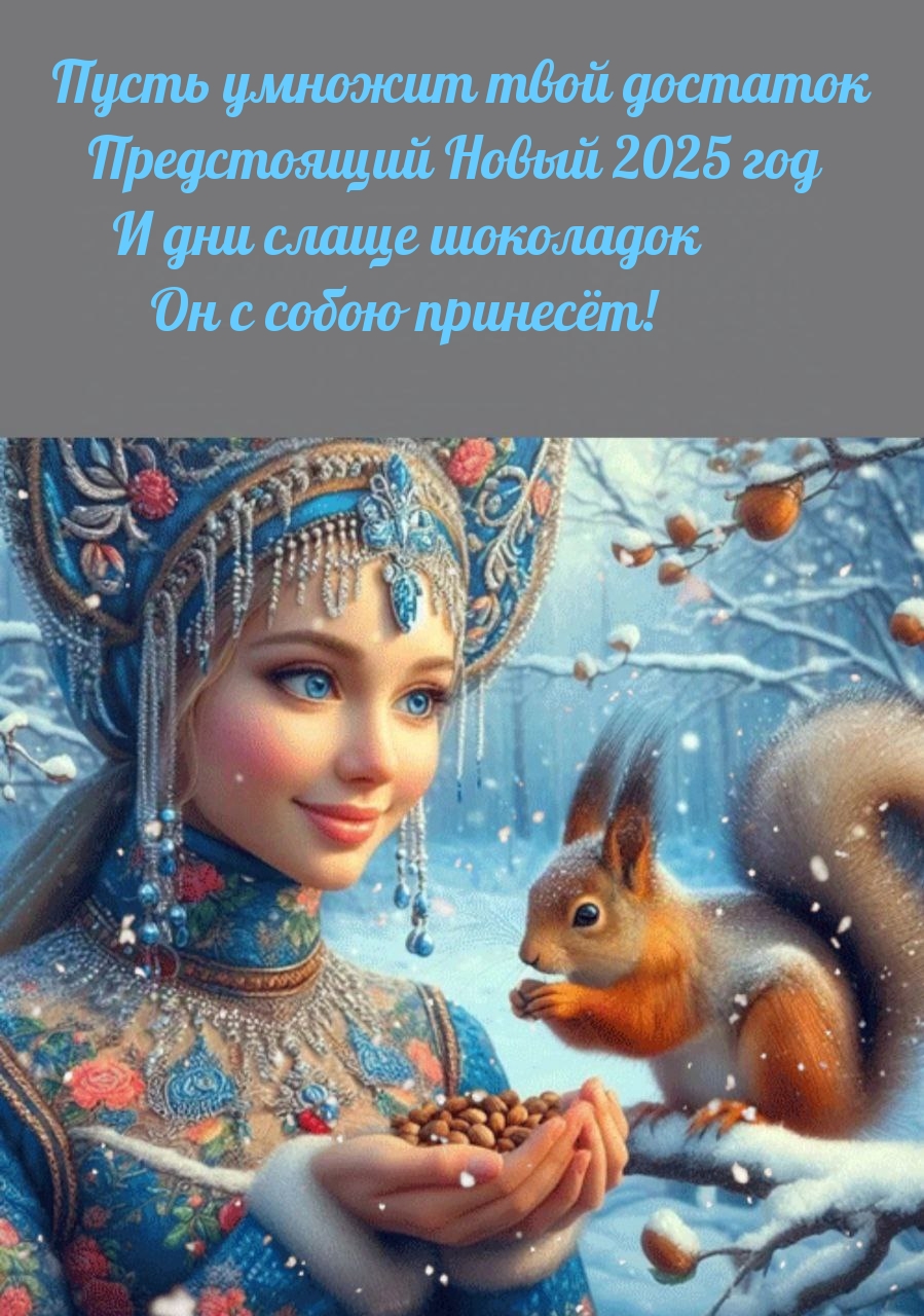 Предстоящий Новый 2025 год и дни слаще шоколадок