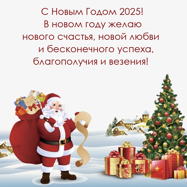С Новым Годом 2025! В новом году желаю счастья, новой любви 