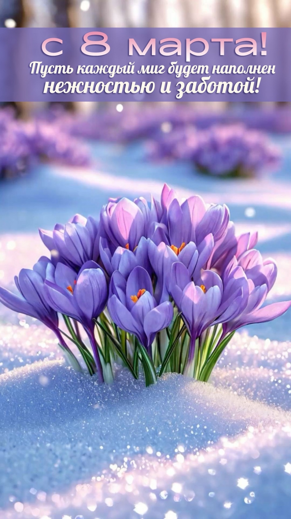 С 8 марта! Нежности и заботы!