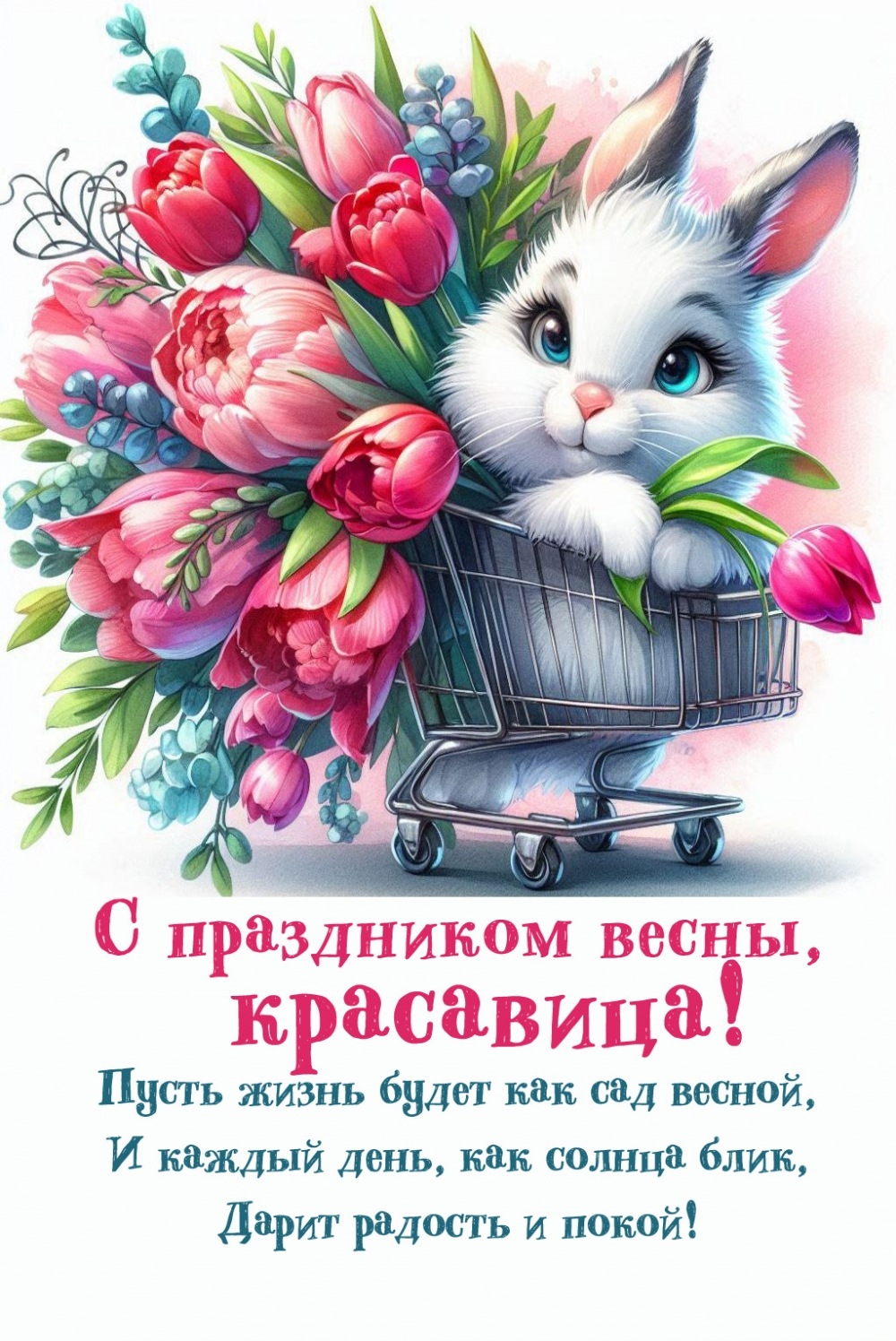 С праздником весны, красавица! с 8 марта!