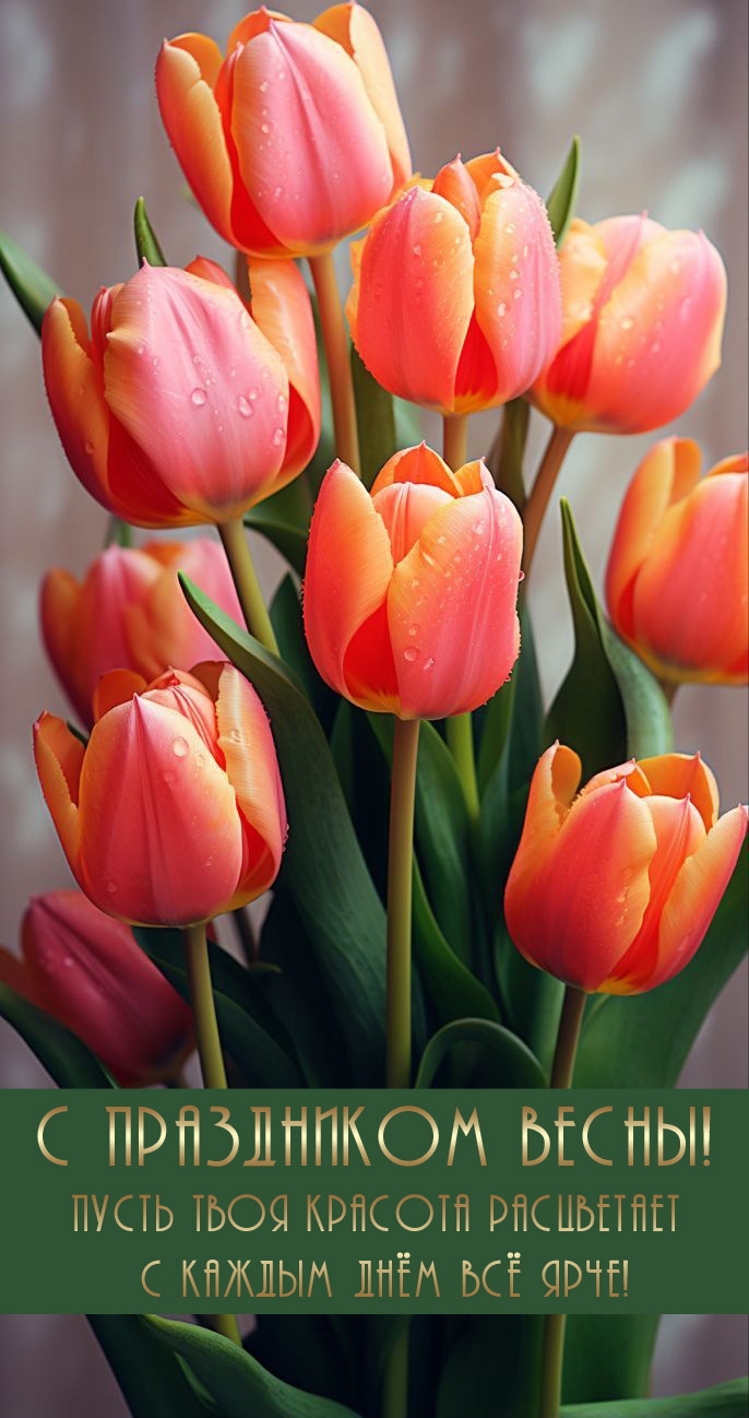 С 8 марта! С праздником весны!