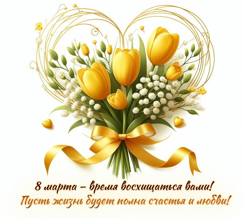 8 марта – время восхищаться вами!